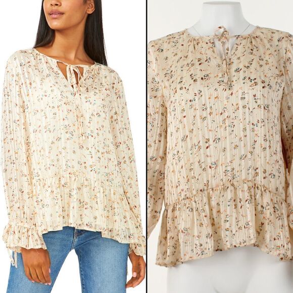Riley & Rae Floral-Print Top - Picture 1 of 5